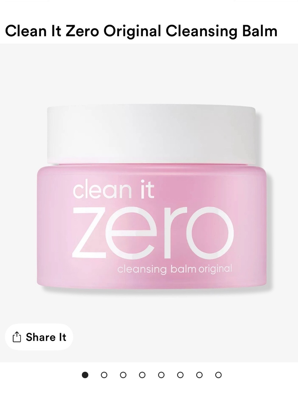 Banila Co Clean It Zero Original Cleansing Balm